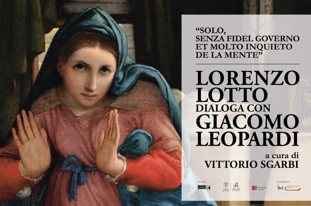 A Recanati Lorenzo Lotto dialoga con Giacomo Leopardi