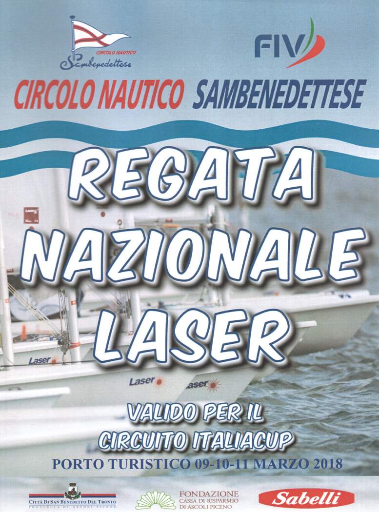 Vela, “Italia Cup Laser”: il Cns organizza la 3a tappa sognando la World Championship a San Benedetto