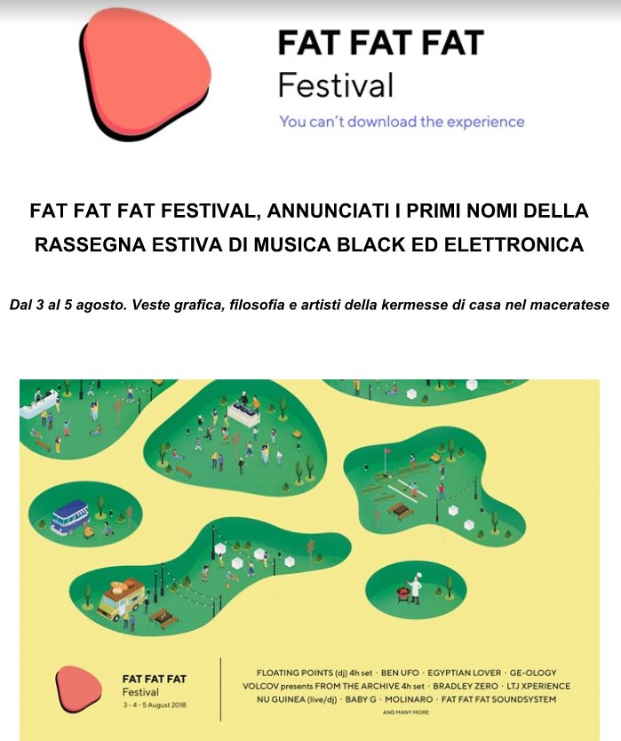 Fat Fat Fat Festival: primi nomi, sorprese e novità