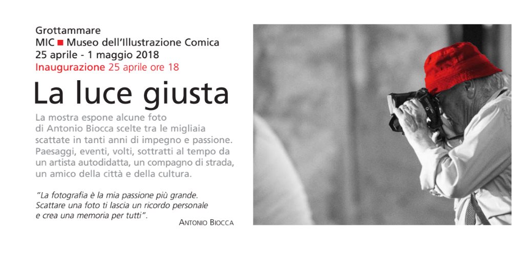Omaggio ad Antonio Biocca: “La luce giusta” al Mic