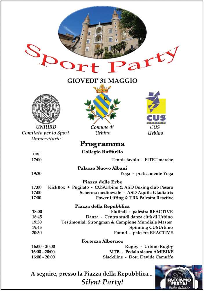 Sport Party a Urbino