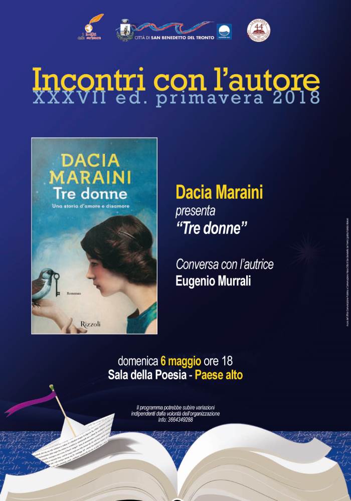 Dacia Maraini, “Tre donne” @ Palazzo Piacentini