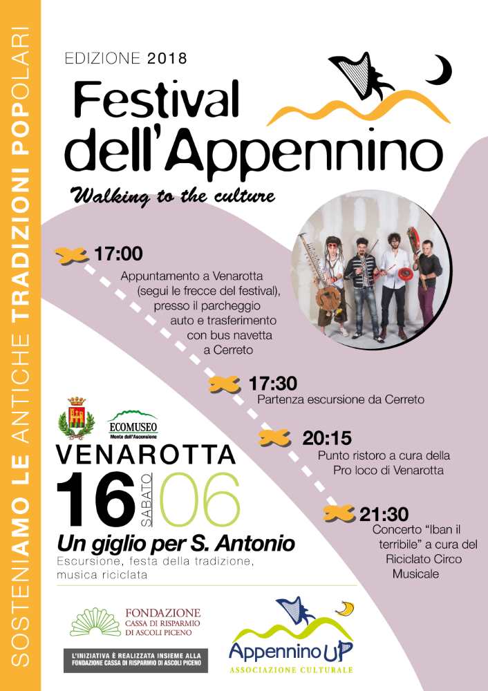 Festival dell’Appennino, “Un giglio per Sant’Antonio” a Venarotta