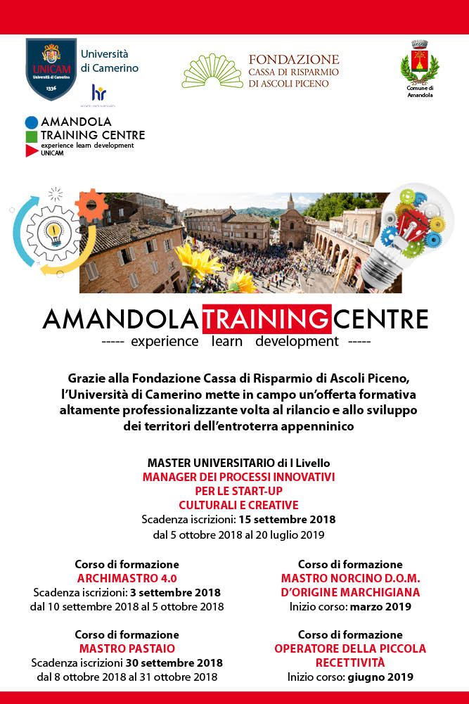 “Amandola Training Centre”: al via il progetto formativo dell’UniCam ad Amandola