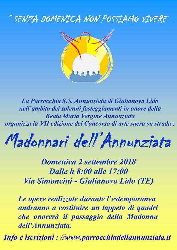 Concorso di Arte Sacra su strada, “Madonnari dell’Annunziata” a Giulianova