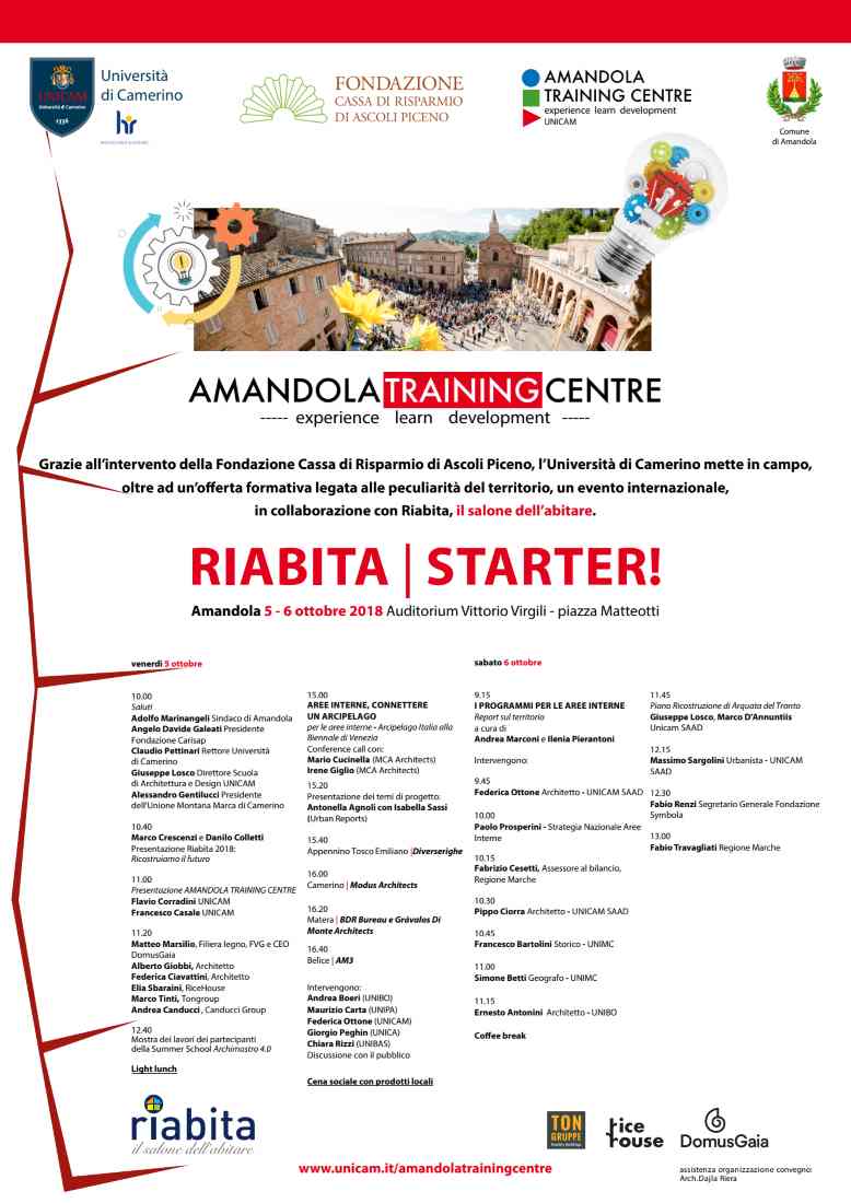 Riabita – Starter, convegno internazionale ad Amandola