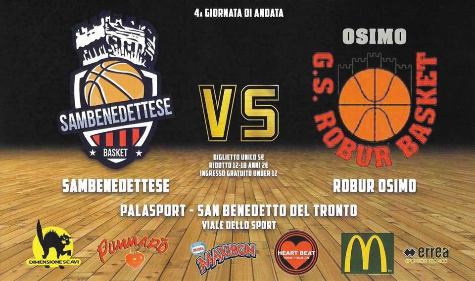 PallaCanestro, la Samb Basket cede all’Osimo nell’ultimo parziale