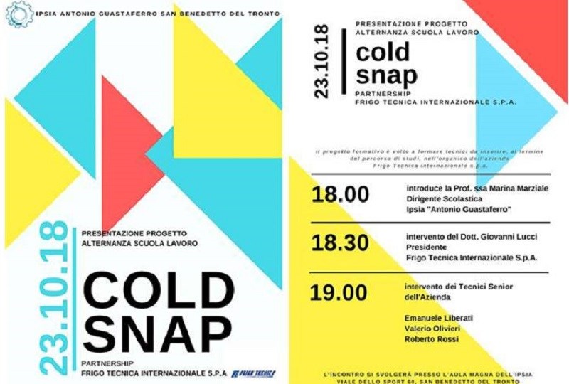 Cold Snap: un progetto Ipsia “Guastaferro” e Frigo Tecnica Internazionale