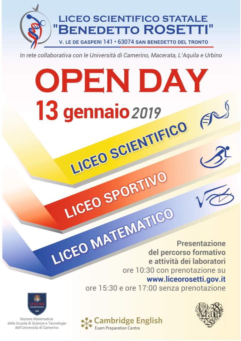 Open Day al Liceo Scientifico Rosetti
