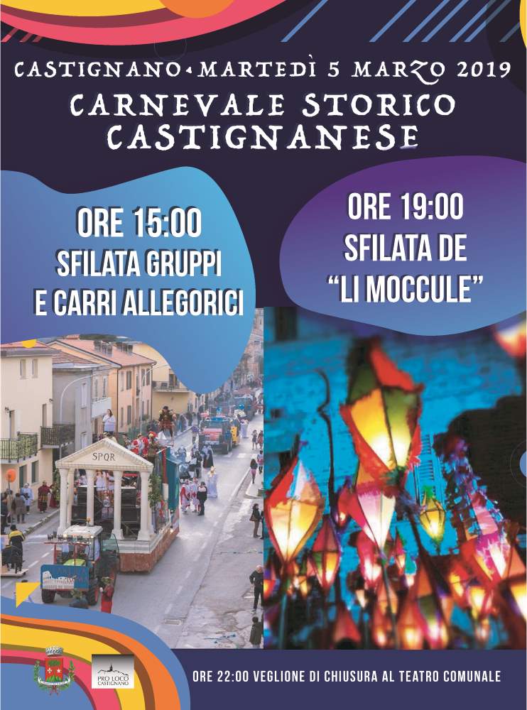 Martedì Grasso, il clou per il Carnevale Storico Castignanese
