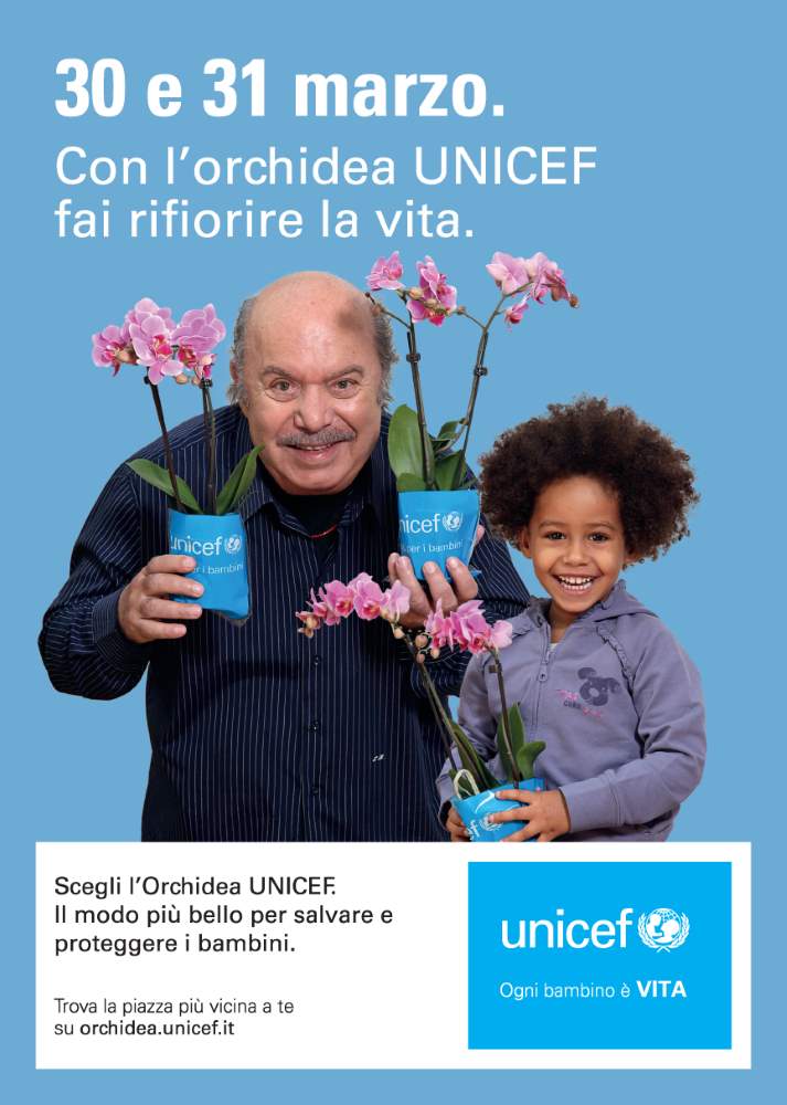 Unicef: il 30 e 31 marzo torna l’Orchidea Unicef