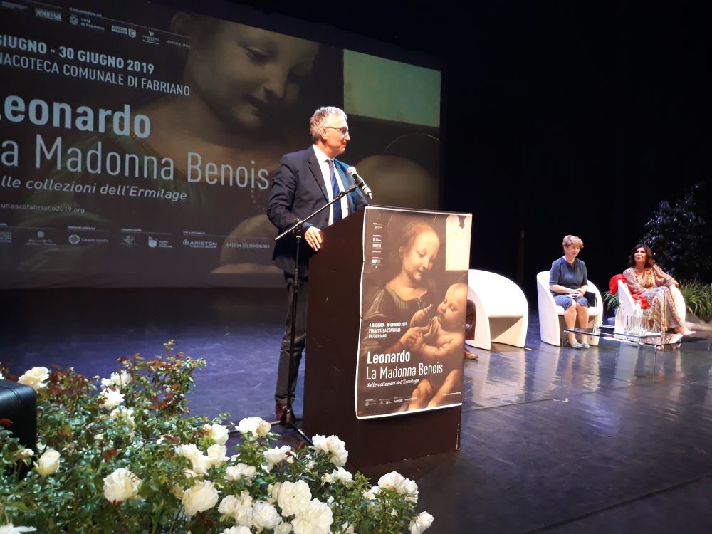 Il Presidente della Regione Ceriscioli a Fabriano per “La Madonna di Benois” di Leonardo
