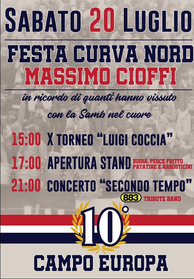 Festa Curva Nord Massimo Cioffi
