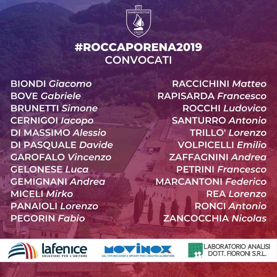 Samb, a Roccaporena parte ufficialmente la stagione rossoblu
