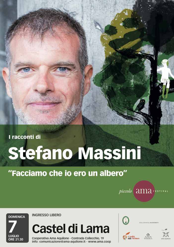 Stefano Massini ospite di Ama Festival “Facciamo che io ero un albero”