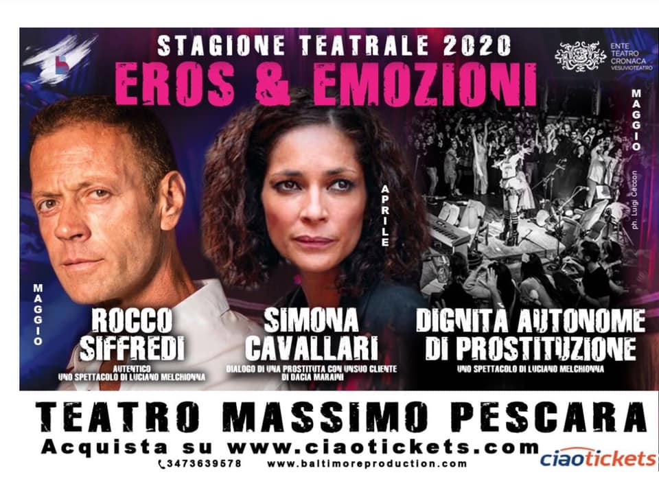 Rocco Siffredi, “Eros e Emozioni” al Teatro Massimo