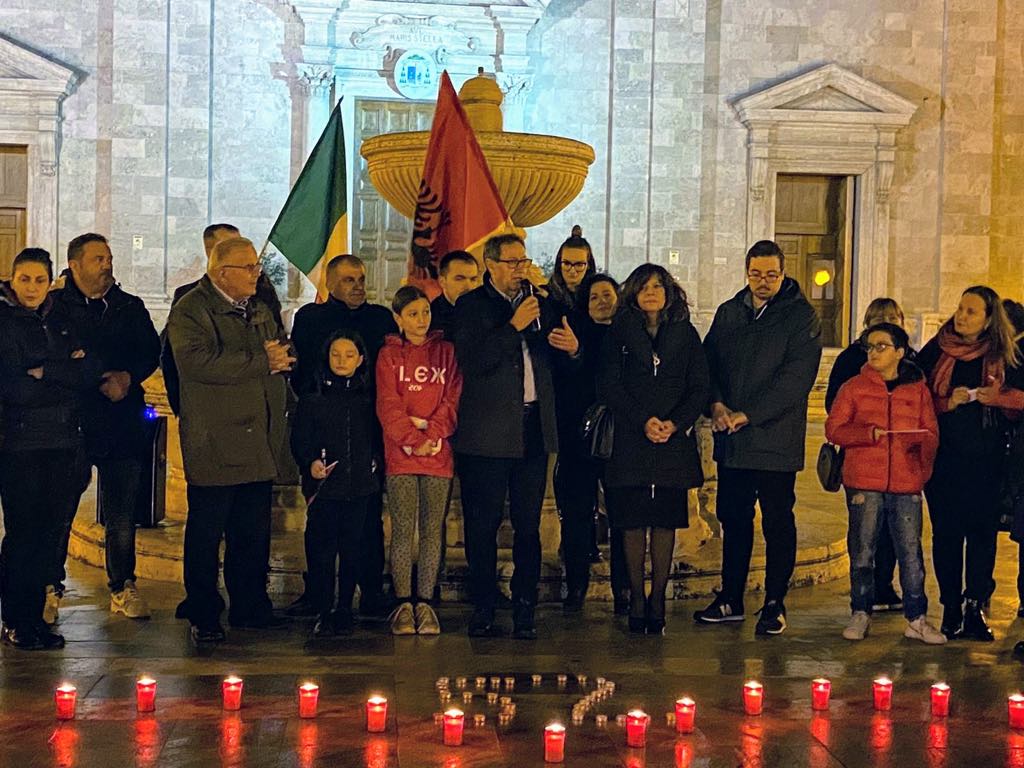 Commemorazione in Piazza Nardone del sisma in Albania
