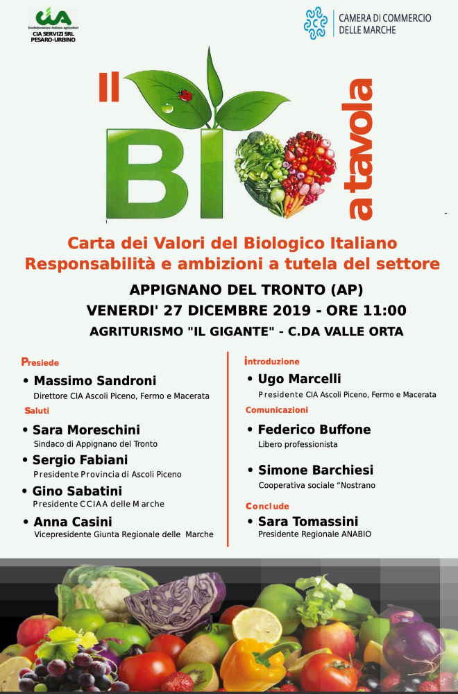 La Carta dei valori del biologico italiano. Responsabilità e ambizioni a tutela del settore