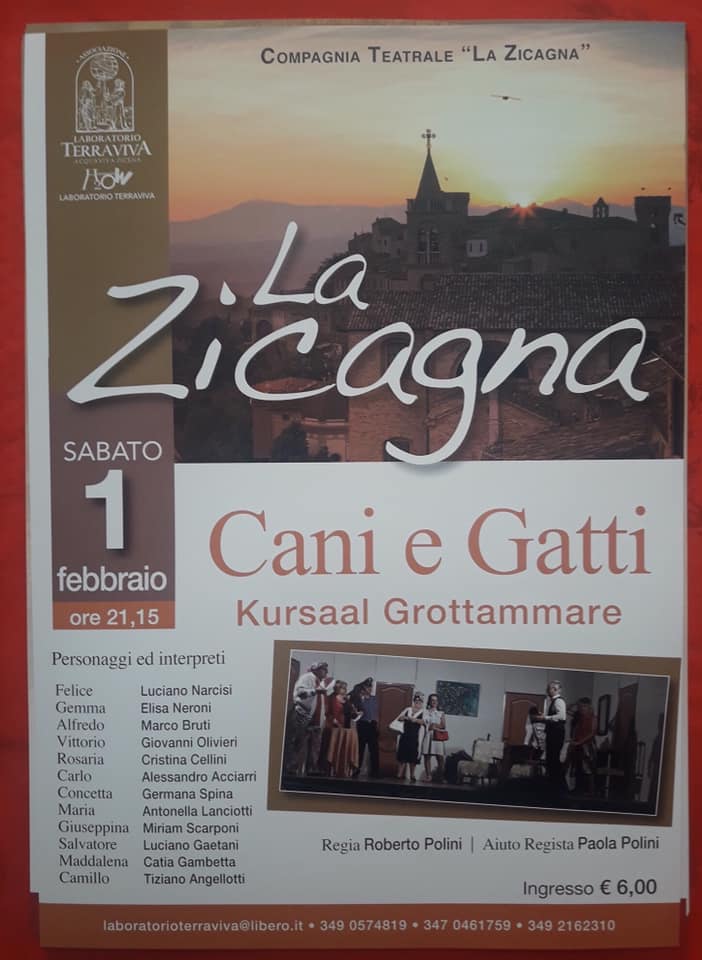 Commedie Nostre: 2° appuntamento con La Zicagna, “Cani & Gatti”