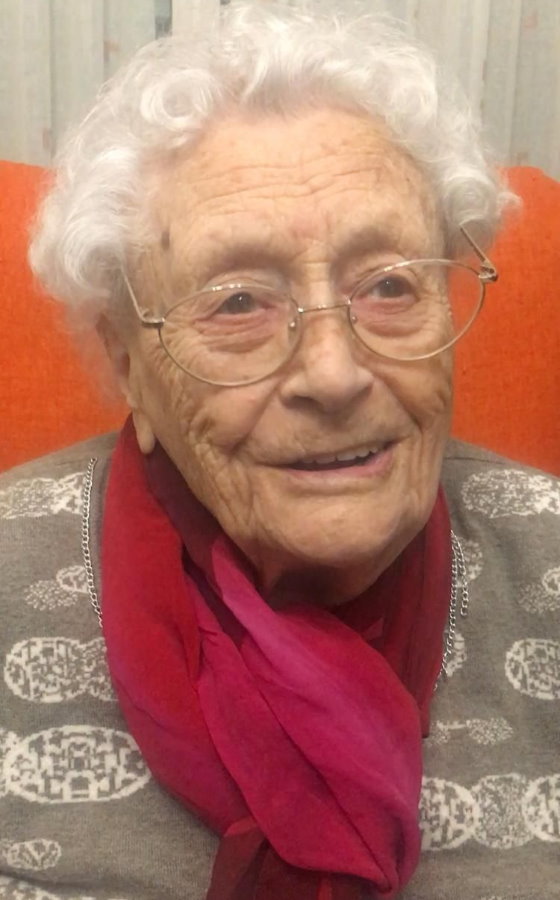 Auguri alla signora Giuseppina Mariani che il 19 marzo ha compiuto 100 anni