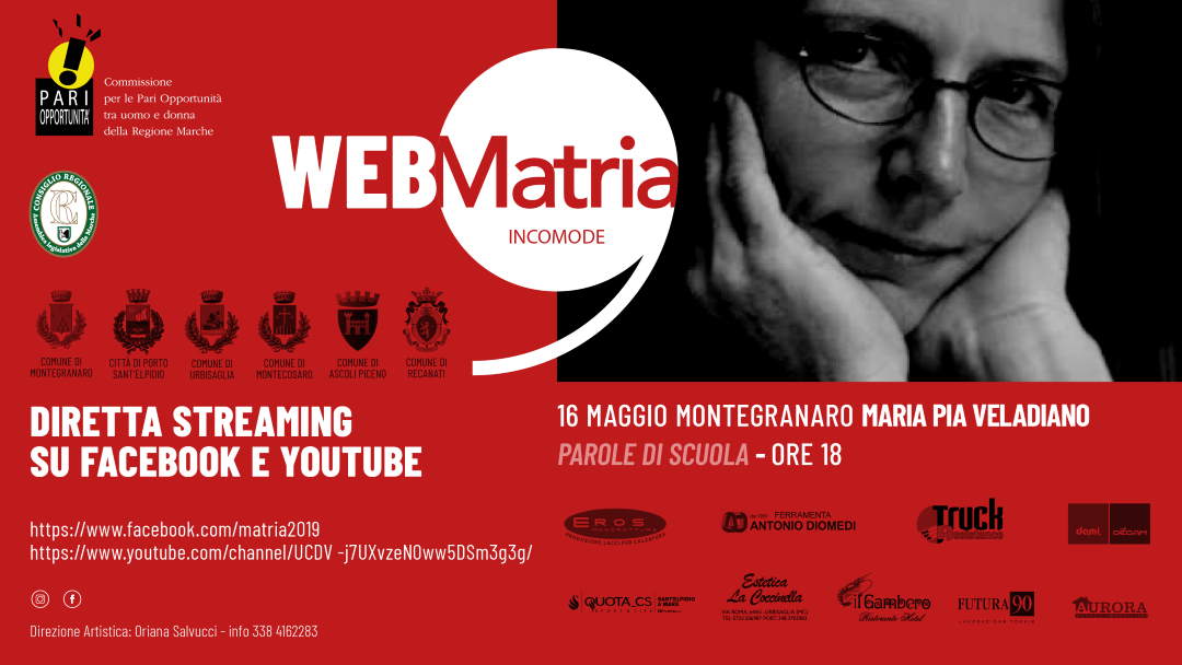 Maria Pia Veladiano, “Parole di Scuola” a Web-Matria
