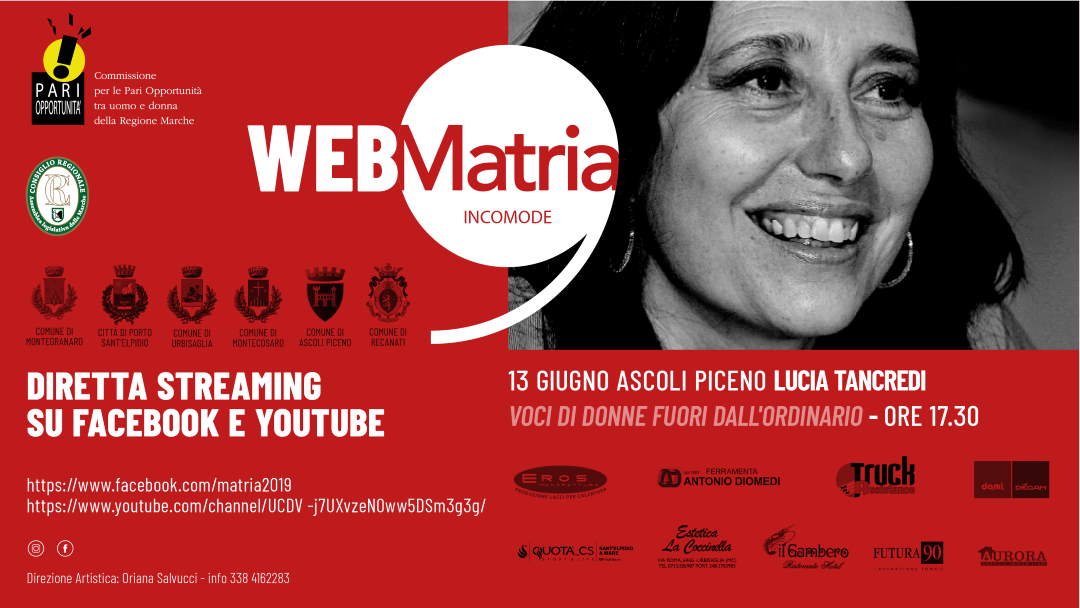 Lucia Tancredi, “Storie di donne al di fuori dagli schemi, scandalose, scomode” da Web Matria