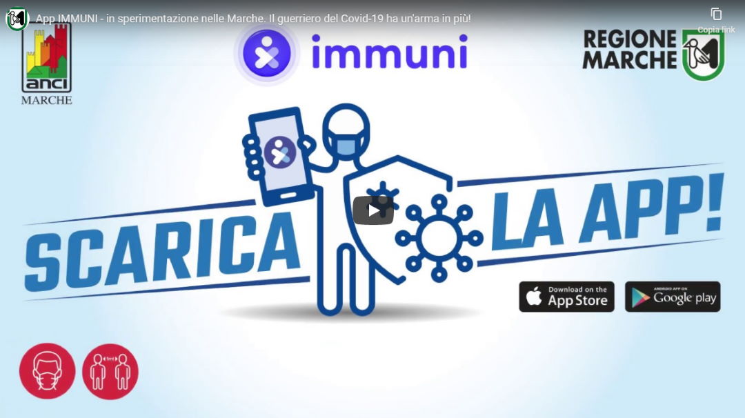 App Immuni disponibile e scaricabile per tutti i cittadini: Le Marche Regione pilota