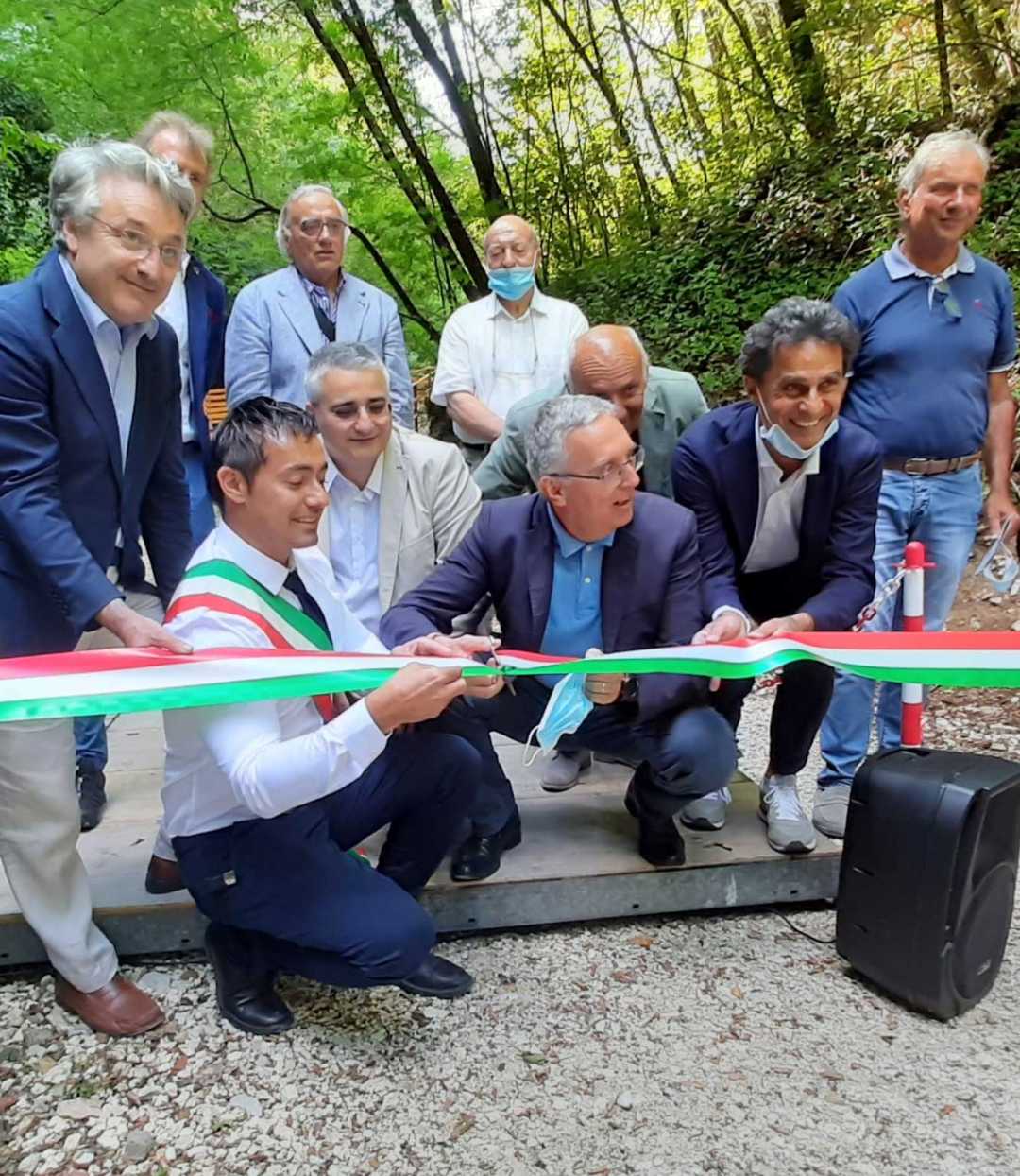 Inaugurata a Pieve Torina la pista ciclopedonale dedicata a Luigi Gentilucci