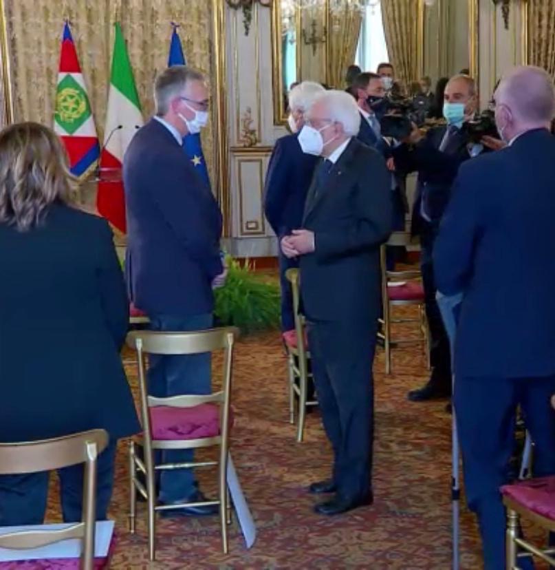 Il Presidente Ceriscioli incontra il Presidente della Repubblica Mattarella per il 50° delle Regioni a statuto ordinario