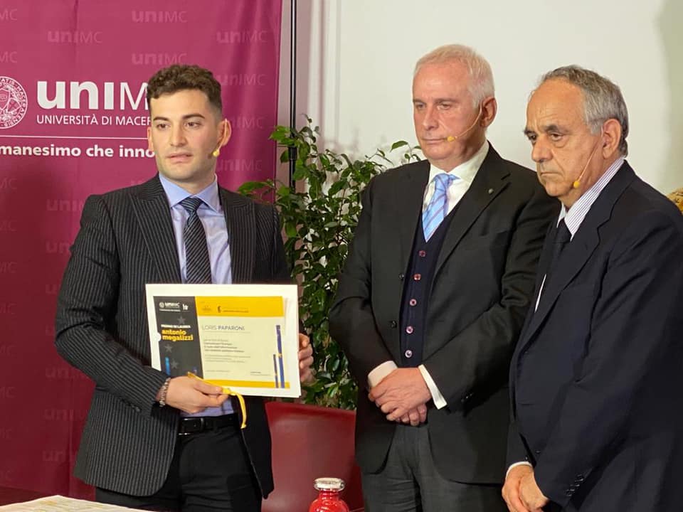 Con una tesi su Giovani ed Europa Loris Paparoni vince il Premio Antonio Megalizzi