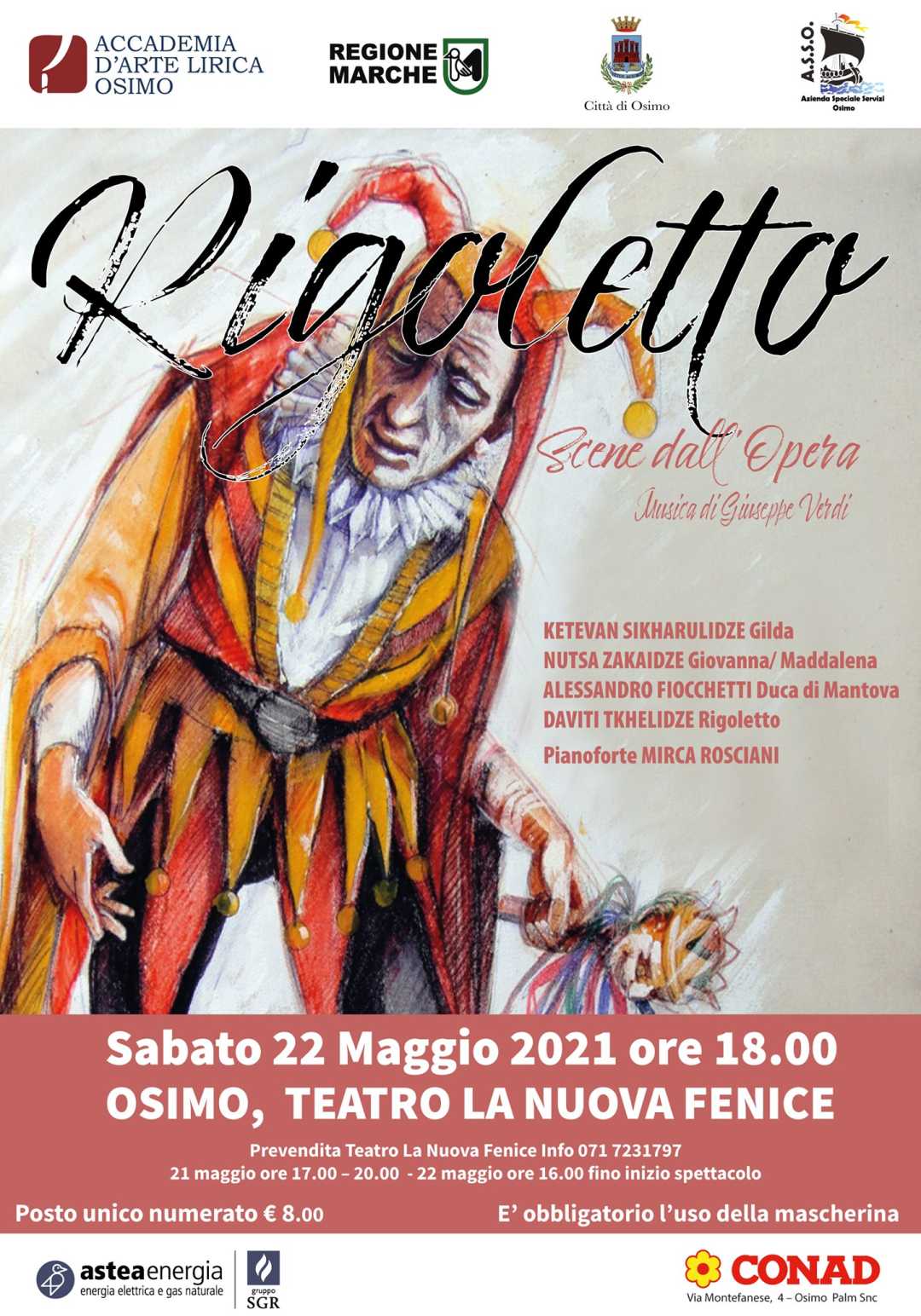 Rigoletto con i solisti dell’Accademia d’Arte Lirica di Osimo