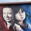 Carla Bisirri e Maria Teresa Napoleoni: murale di William Kaine