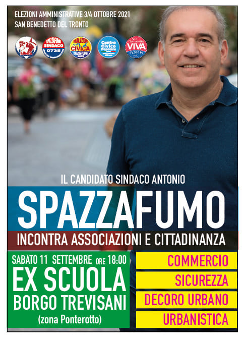 Il candidato Sindaco Antonio Spazzafumo incontra il Quartiere Ponterotto