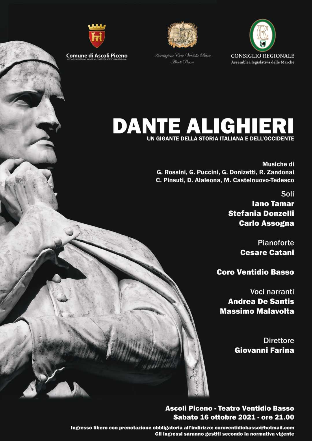 Concerto in occasione del 700° anniversario della morte di Dante Alighieri