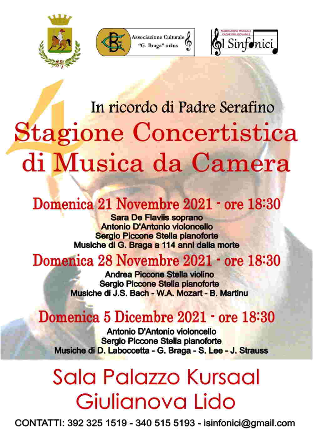 Tre date per la “Stagione concertistica di musica da camera” a Giulianova