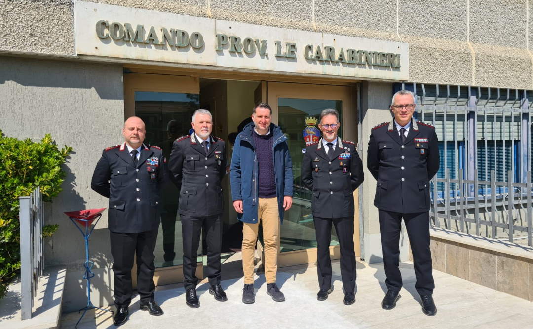 Visita del Presidente della Provincia Loggi al Comando Provinciale dei Carabinieri
