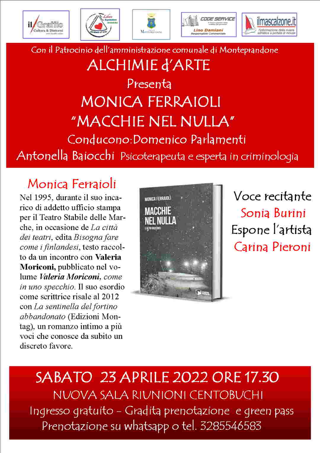 Monica Ferraioli, “Macchie nel  nulla”