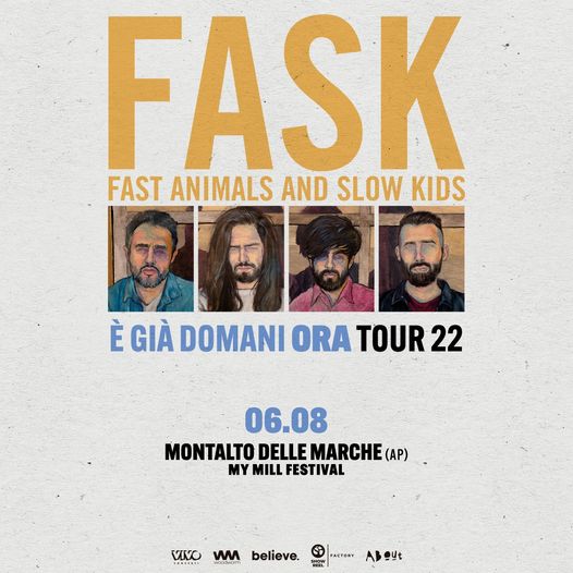 I Fask tornano nel Piceno per un concerto unico, a Montalto delle Marche