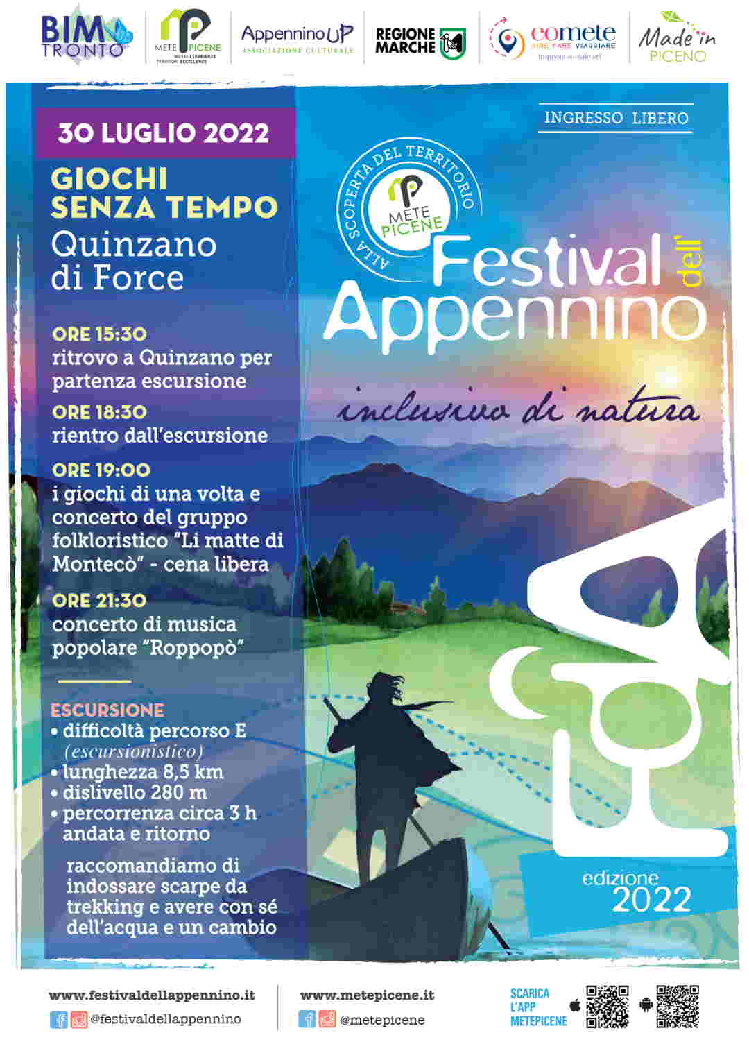 Festival dell’Appennino, ultima tappa a Quinzano di Force (Annullato)