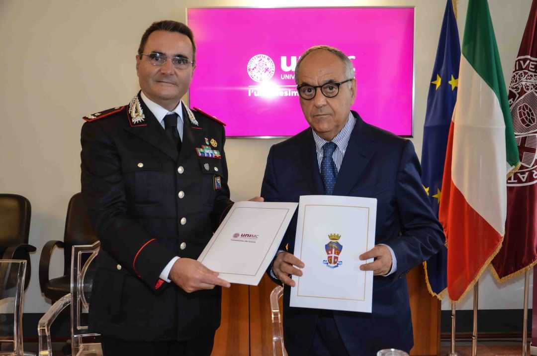 Accordo UniMc e Arma dei Carabinieri per favorire la formazione del personale 