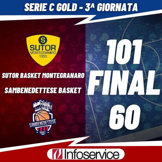 Sutor Basket Montegranaro – Samb Basket 101 – 60