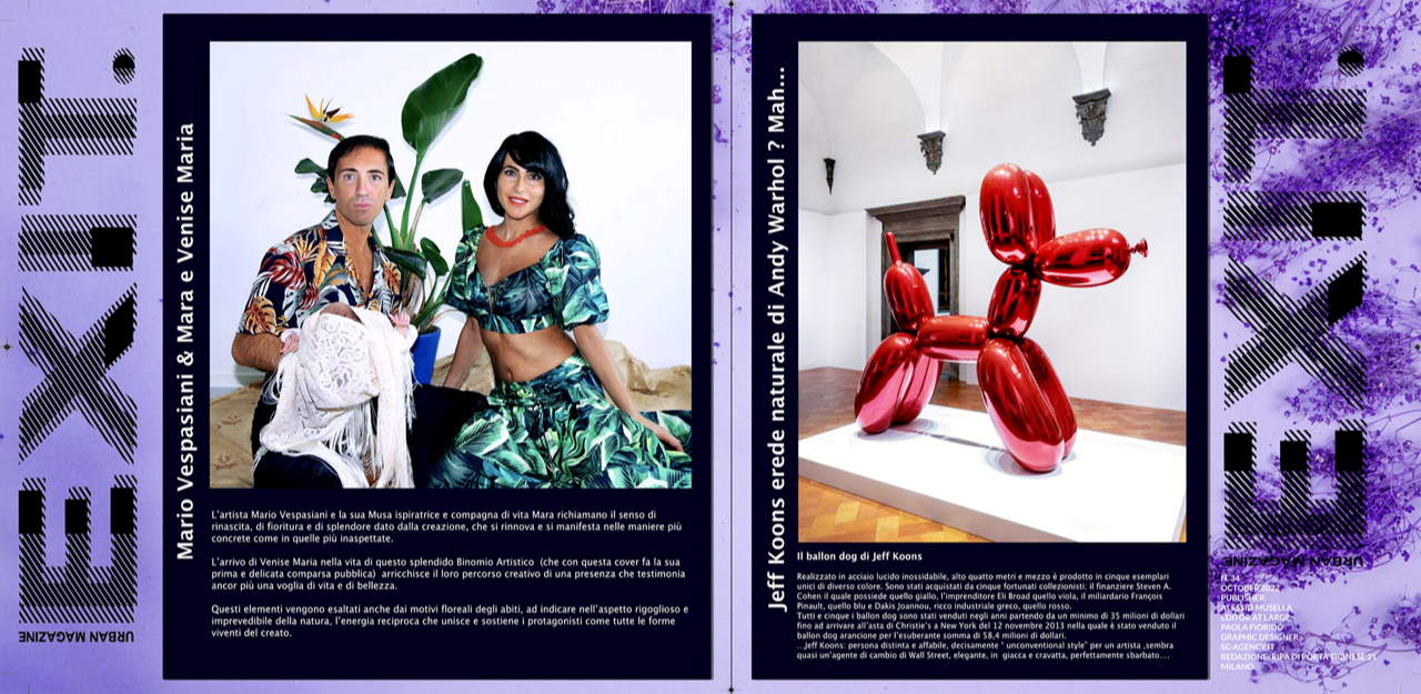 Exit Magazine dedica una doppia copertina a Mario Vespasiani e Jeff Koons