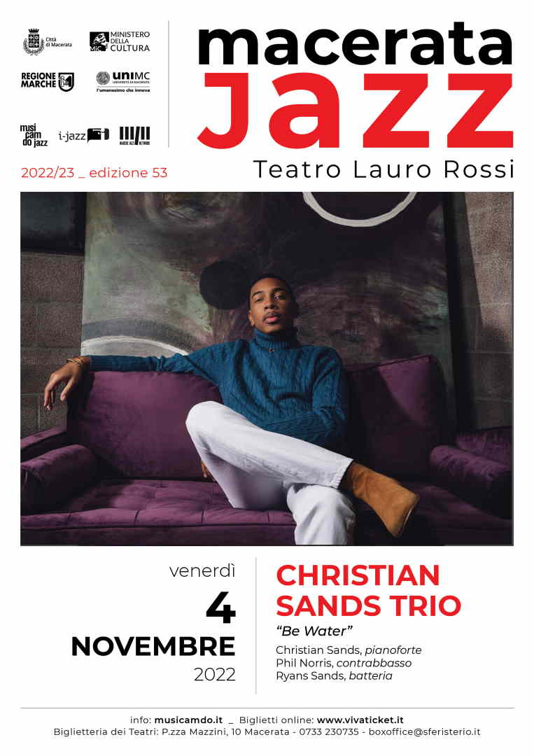 Macerata Jazz, arriva Christian Sands Trio