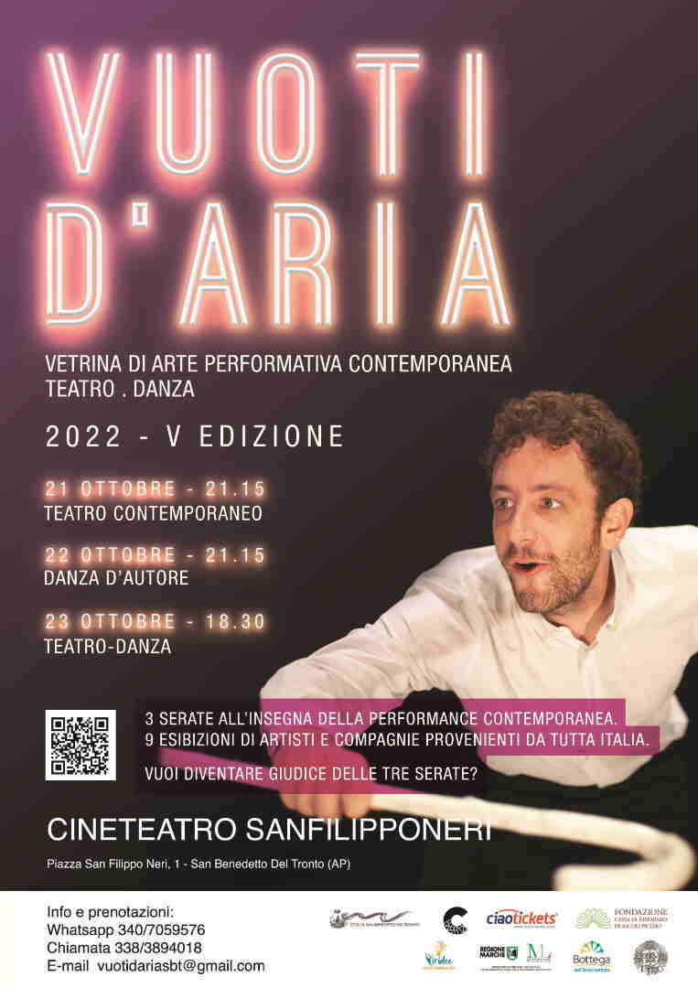 Vuoti d’Aria al Teatro San Filippo Neri. Vetrina di arte performativa contemporanea