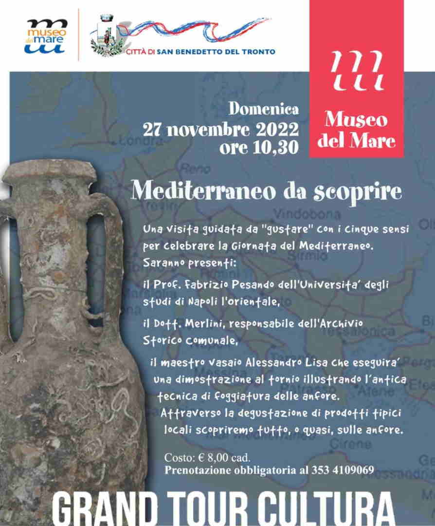 Mediterraneo da scoprire, primo appuntamento del Grand Tour Cultura 2022