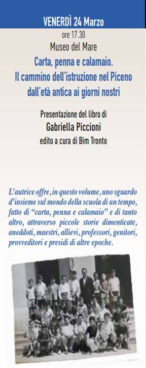 Gabriella Piccioni, ‘Carta, penna e calamaio…’