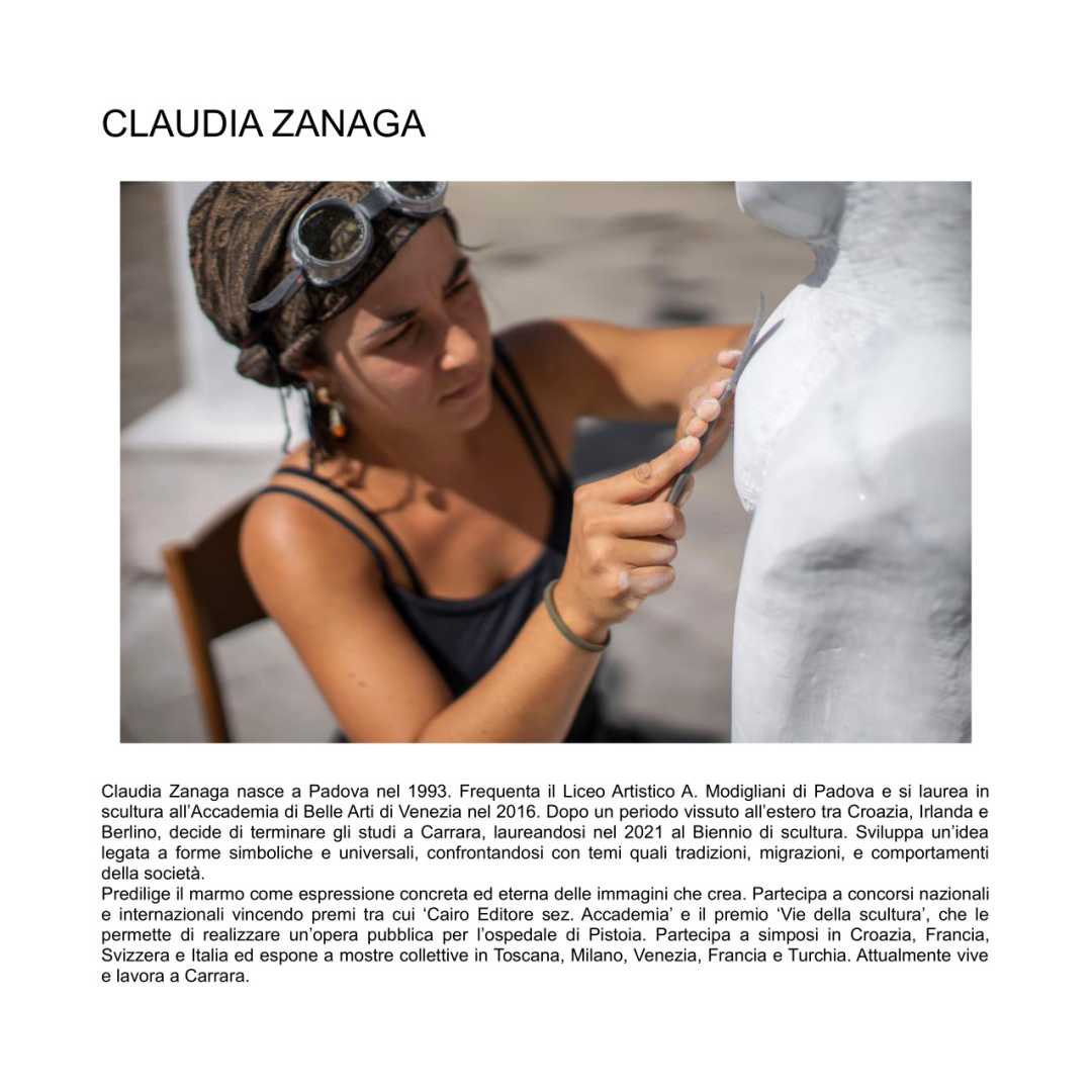 Claudia Zanaga, ‘Abbraccio’ verso il Festival dell’Arte sul mare 2023