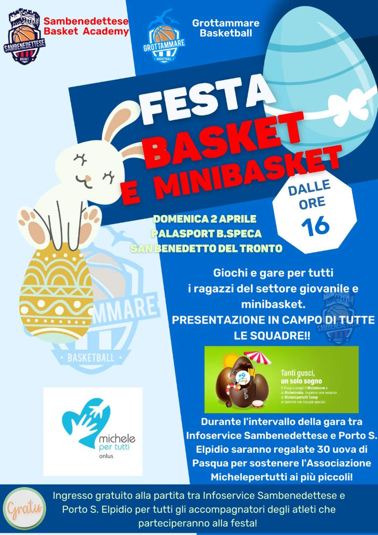 Samb Basket, festa del settore giovanile e del minibasket al PalaSpeca