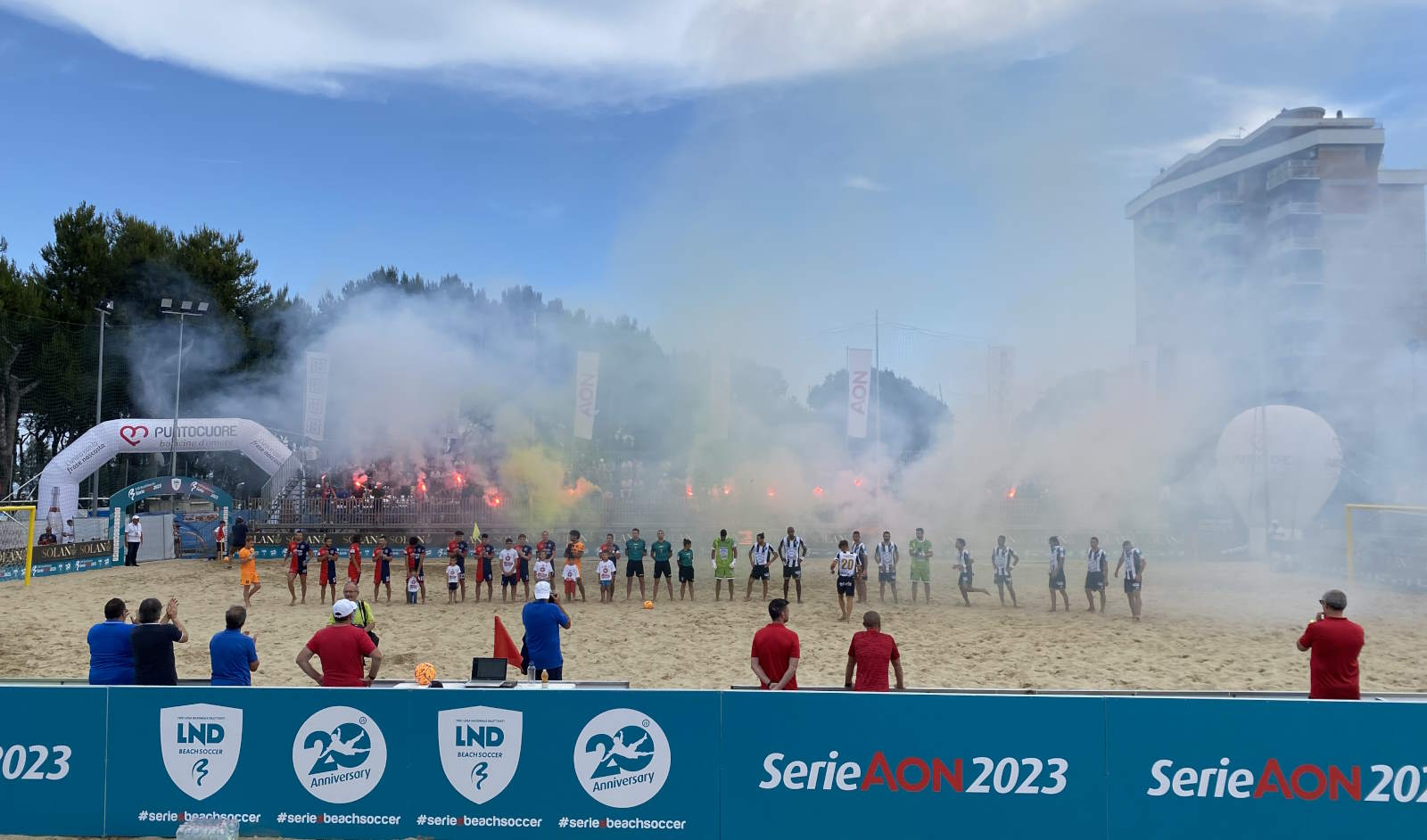 Beach Soccer Serie Aon, Poule Scudetto: conclusa la 1a tappa di San Benedetto. Samb sconfitta dal Viareggio