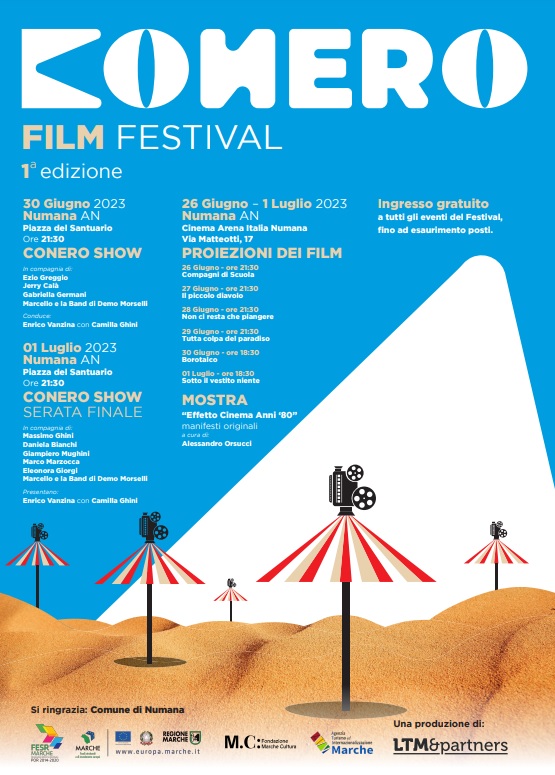 Conero Film Festival: domani e sabato a Numana risplende la magia degli anni Ottanta